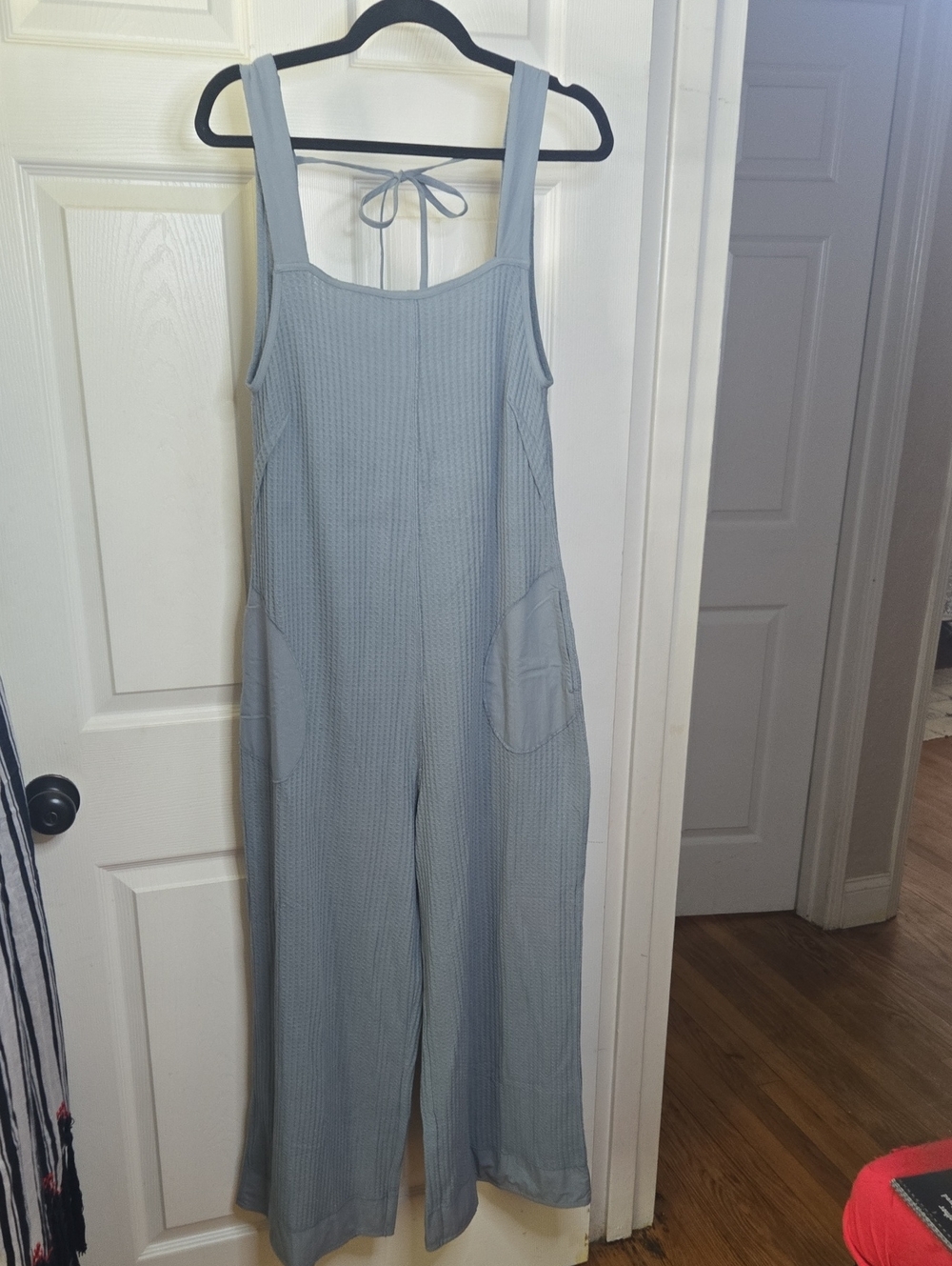 Zenana Outfitters Light Blue Sleeveless Wide-Leg Jumpsuit